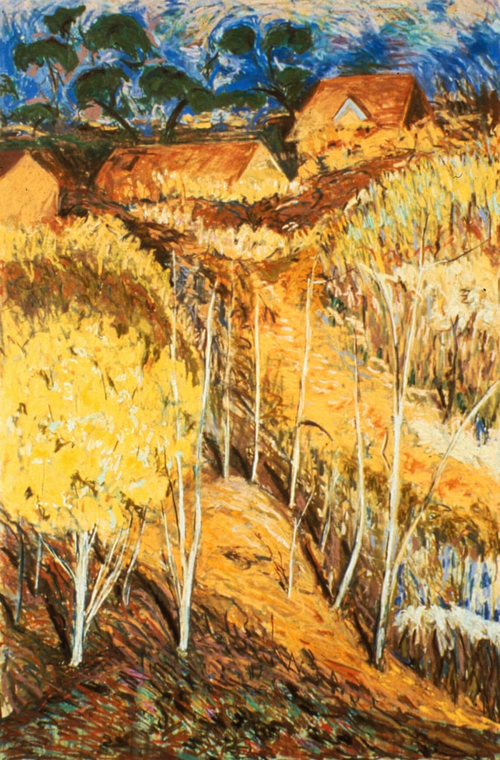Kansas City Roanoke Park, pastel on board, 60x40 inches, by Marius Starkey