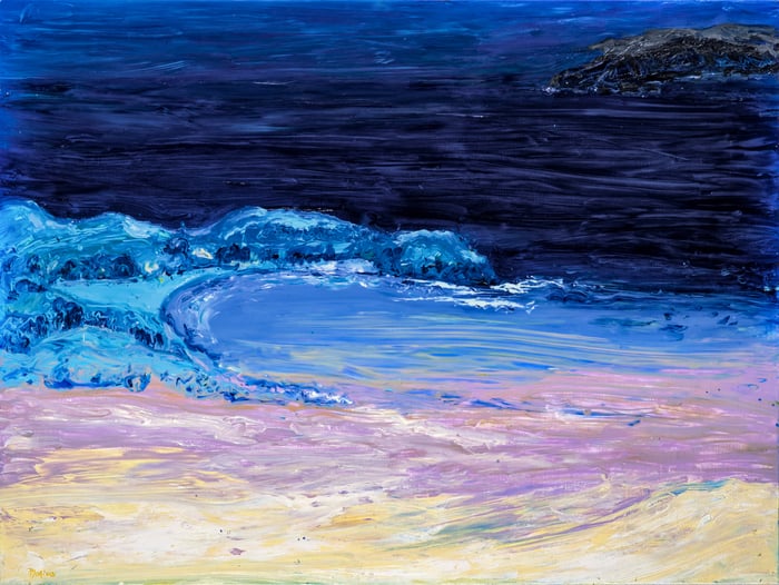 Untitled, oil on canvas, 30x40 inches, by Marius Starkey