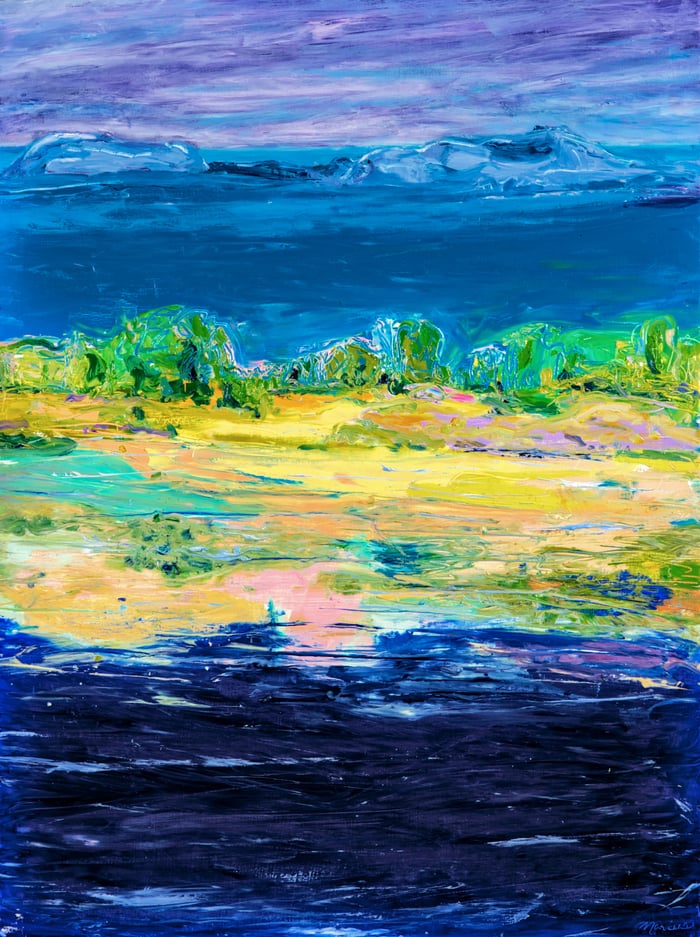 Untitled, oil on canvas, 36x24 inches, by Marius Starkey