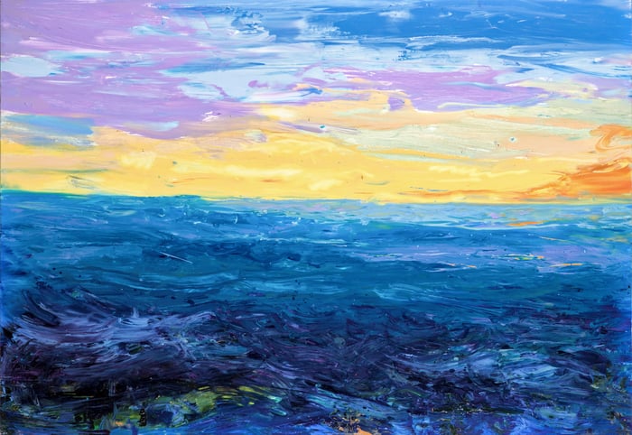 Untitled, oil on canvas, 40x60 inches, by Marius Starkey