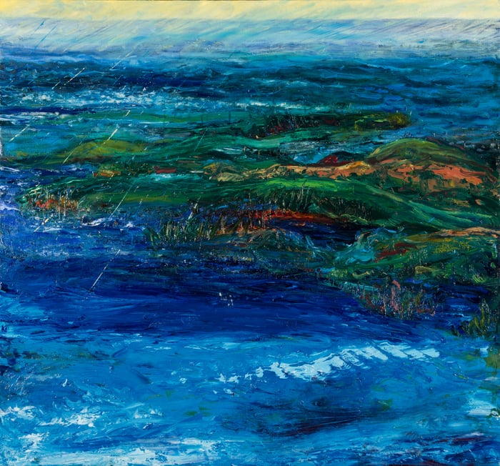 Untitled, oil on canvas, by Marius Starkey