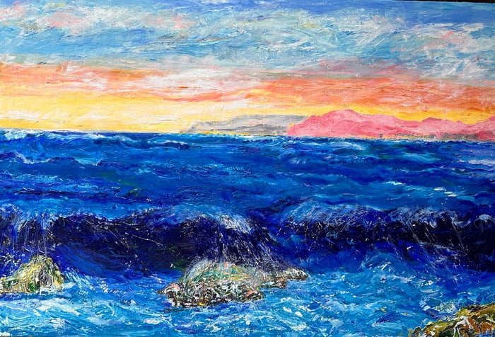 Untitled, oil on canvas, by Marius Starkey